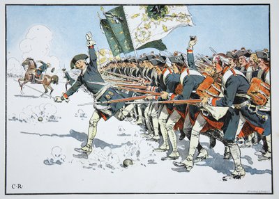 Battle of Mollwitz, 10th April 1741 by Richard Knoetel
